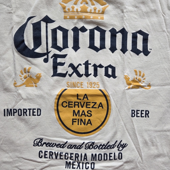 Corona Extra Cream and Gold Short Sleeve Tee - Picture 2 of 3